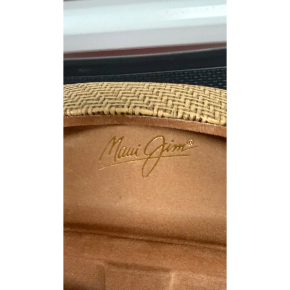 Maui Jim Sunglass Case Basket Weave Hard Clamshell CASE ONLY